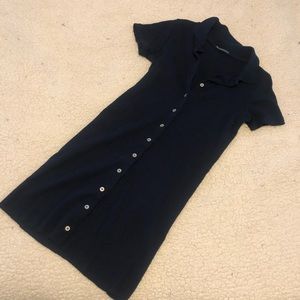 brandy melville navy button dress
